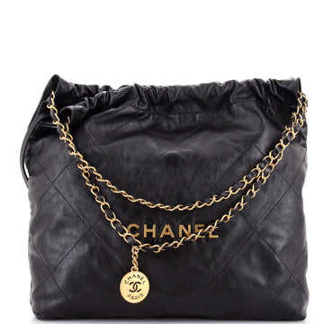 Chanel 22 Chain Hobo Quilted Calfskin Medium