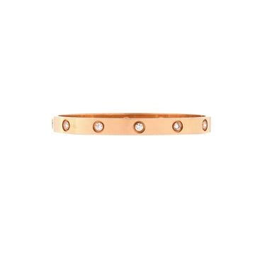 Cartier Love 10 Diamond Bracelet 18K Rose Gold with Diamonds