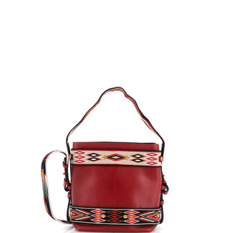 Christian Dior Diorodeo Hobo Calfskin with Embroidered Detail Small