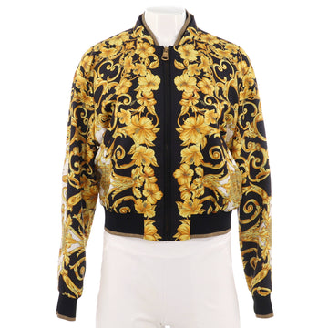 Versace Women's Bomber Jacket Printed Silk