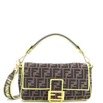 Fendi Baguette NM Bag Zucca Canvas Medium