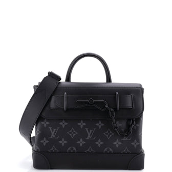 Louis Vuitton Steamer Crossbody Bag Monogram Eclipse Canvas PM