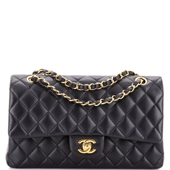 Chanel Classic Double Flap Bag Quilted Lambskin Medium