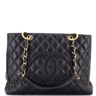 Chanel Grand Shopping Tote Quilted Caviar