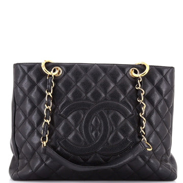 Chanel Grand Shopping Tote Quilted Caviar