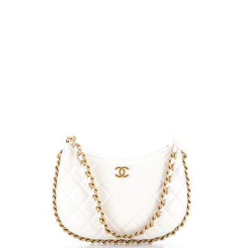 Chanel CC Chain Around Hobo Quilted Lambskin