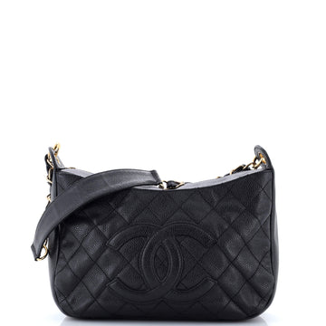 Chanel Timeless CC Chain Shoulder Bag Quilted Caviar Medium