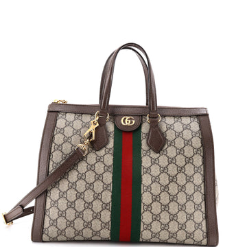 Gucci Ophidia Top Handle Tote GG Coated Canvas Medium
