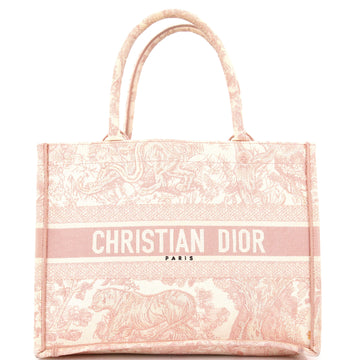 Christian Dior Book Tote Embroidered Canvas Medium