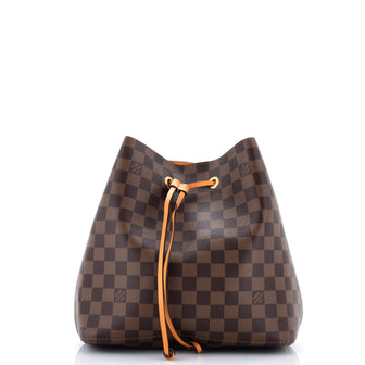 Louis Vuitton NeoNoe Handbag Damier with Leather MM