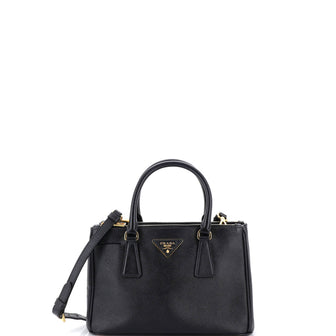 Prada Galleria Double Zip Tote Saffiano Leather Small