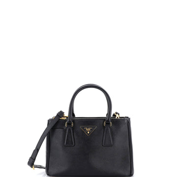 Prada Galleria Double Zip Tote Saffiano Leather Small