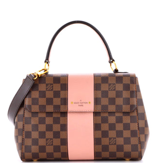 Louis Vuitton Bond Street Handbag Damier with Leather MM