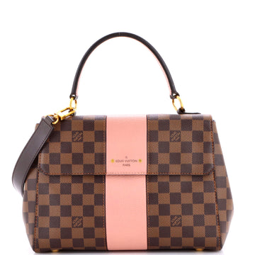 Louis Vuitton Bond Street Handbag Damier with Leather MM