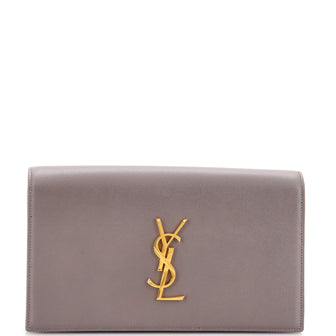 Saint Laurent Classic Monogram Clutch Leather Long