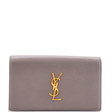 Saint Laurent Classic Monogram Clutch Leather Long