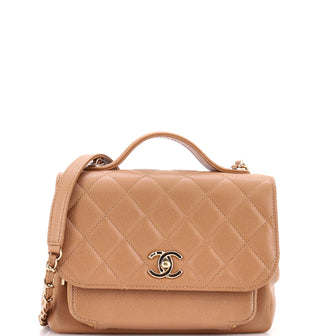 Chanel Business Affinity Flap Bag Quilted Caviar Small