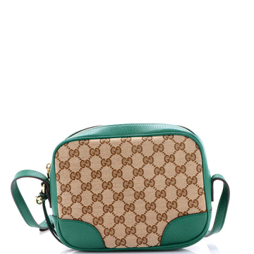 Gucci Bree Disco Crossbody Bag GG Canvas with Leather Mini