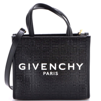 Givenchy G-Tote 4G Embossed Coated Canvas Mini