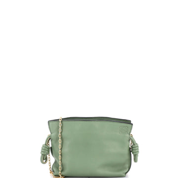 Loewe Flamenco Knot Chain Clutch Leather Nano