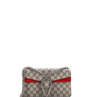 Gucci Dionysus Bag GG Coated Canvas with Crystal Embellished Metal Small