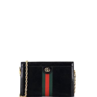Gucci Ophidia Chain Shoulder Bag Suede Small