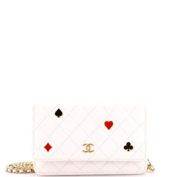Chanel Coco Casino Wallet on Chain Quilted Caviar