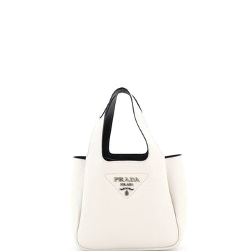 Prada Flou Dynamique Open Tote Vitello Daino Mini