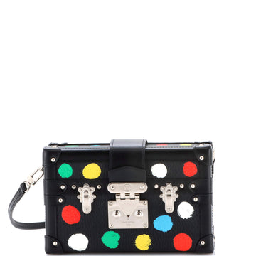 Louis Vuitton Petite Malle Handbag Yayoi Kusama Painted Dots Taurillon Leather