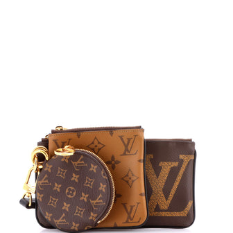 Louis Vuitton Trio Pouch Set Reverse Monogram Giant