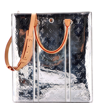 Louis Vuitton Sac Plat Bag Monogram Mirror Coated Canvas