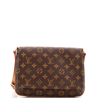 Louis Vuitton Musette Tango Handbag Monogram Canvas