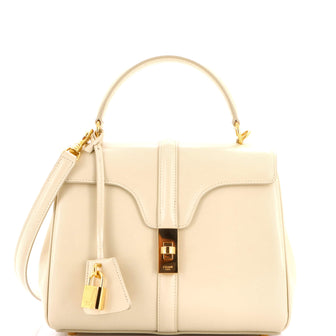 Celine 16 Top Handle Bag Smooth Calfskin Small