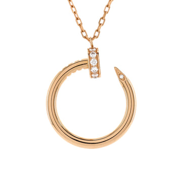 Cartier Juste un Clou Pendant Necklace 18K Rose Gold with Diamonds