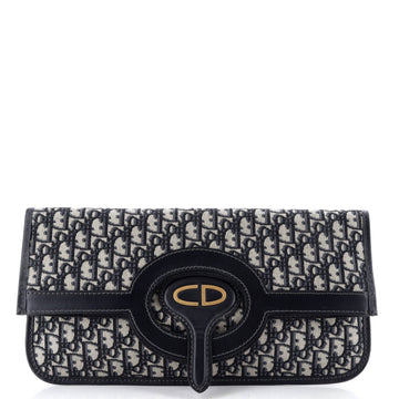 Christian Dior Fold Over Clutch Oblique Canvas