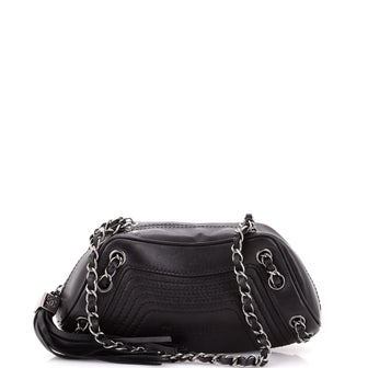 Chanel Lax Tassel Chain Shoulder Bag Leather Small