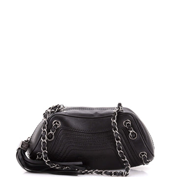 Chanel Lax Tassel Chain Shoulder Bag Leather Small