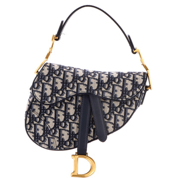 Christian Dior Saddle Handbag Oblique Canvas Mini