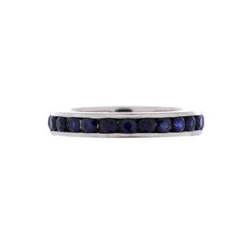 Tiffany & Co. Full Eternity Bang Ring Platinum with Sapphires