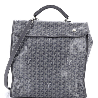 Goyard Saint Leger Briefcase Backpack Coated Canvas