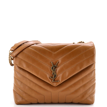 Saint Laurent Loulou Shoulder Bag Matelasse Chevron Leather Medium