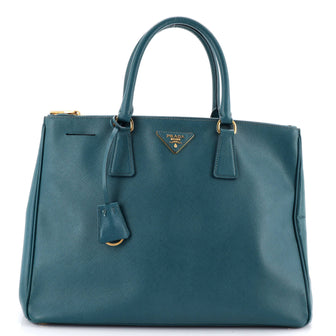 Prada Double Zip Lux Tote Saffiano Leather Large