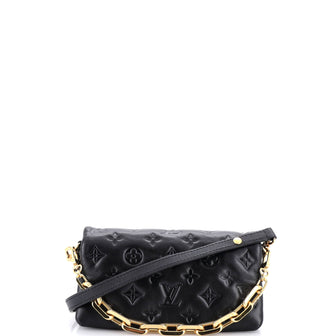 Louis Vuitton Convertible Coussin Pochette Monogram Embossed Lambskin