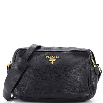 Prada Double Zip Camera Bag Vitello Daino