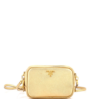 Prada Zip Crossbody Bag Saffiano Leather Mini