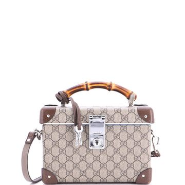 Gucci Bamboo Globe-Trotter Vanity Case GG Coated Canvas