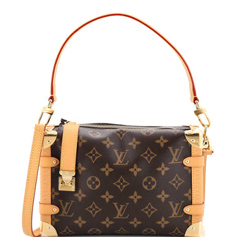 Louis Vuitton Side Trunk Handbag Monogram Canvas MM