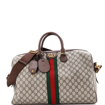 Gucci Ophidia Carry On Duffle Bag GG Coated Canvas Medium