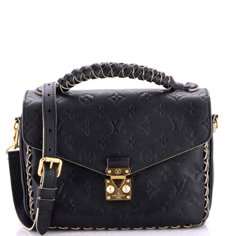 Louis Vuitton Braided Handle Pochette Metis Monogram Empreinte Leather
