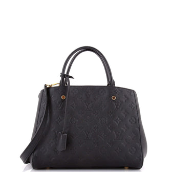 Louis Vuitton Montaigne Handbag Monogram Empreinte Leather MM